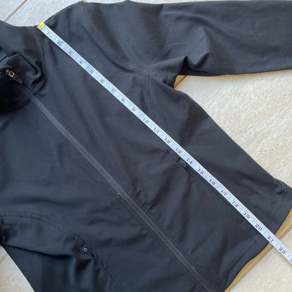 Champion Black Athletic Zip Up Jacket Buttery Soft Fitted Activewear M
